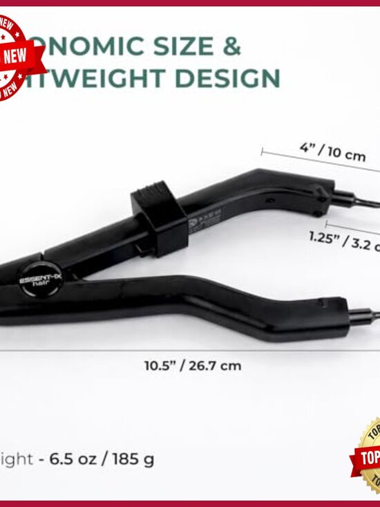 Professional Keratin Fusion Tool for Hair Extensions Slim Heating Plates